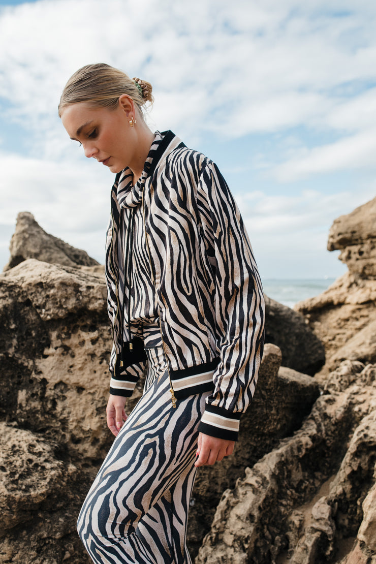 Zebra's Pride Luxe Legacy Bomber Jacket