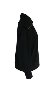 Black Heritage Ribbed Pullover