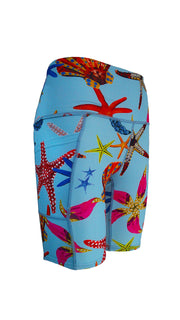 Treasures of the Sea High Waist Shorts