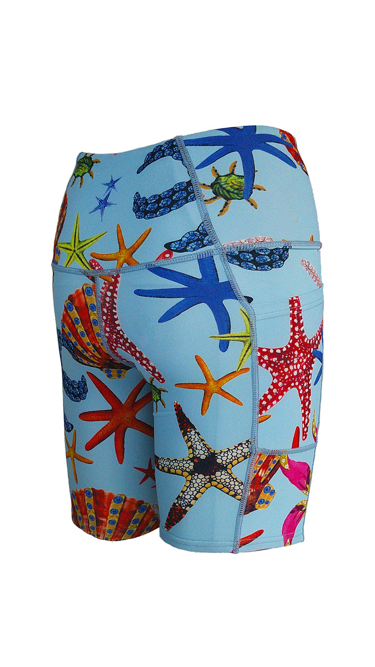 Treasures of the Sea High Waist Shorts