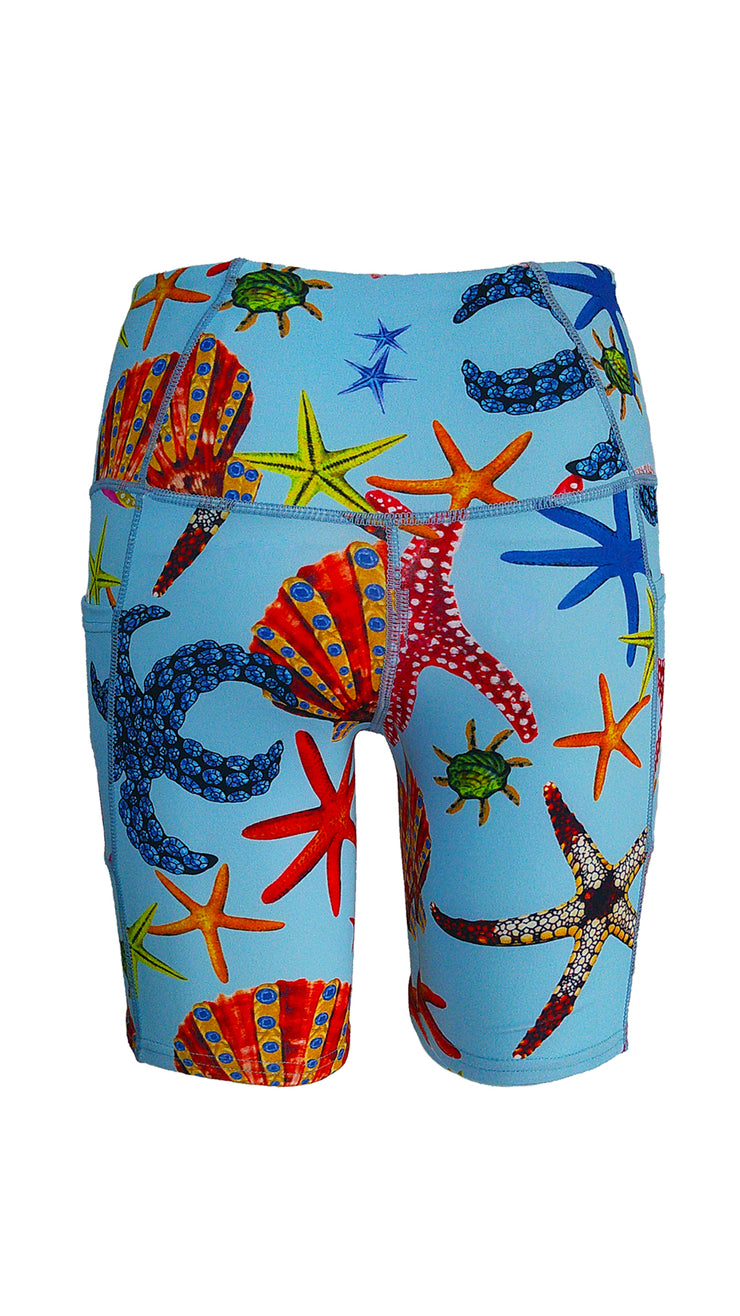 Treasures of the Sea High Waist Shorts