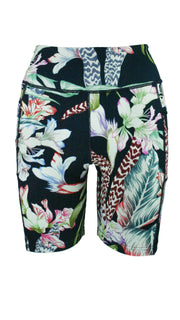 Floral Botanical High Waist Shorts