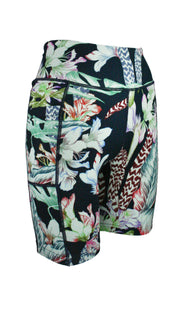 Floral Botanical High Waist Shorts