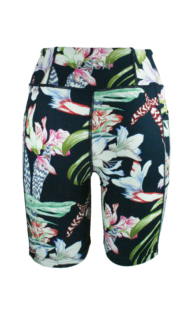 Floral Botanical High Waist Shorts