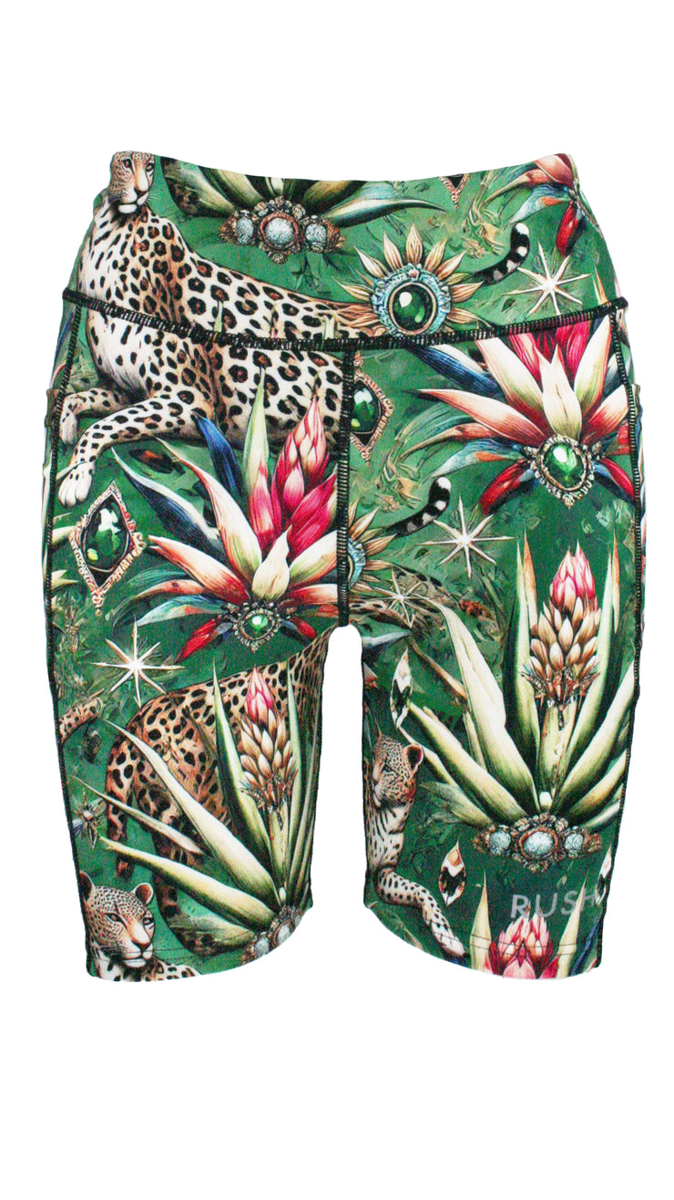 Wild Emerald High Waist Shorts