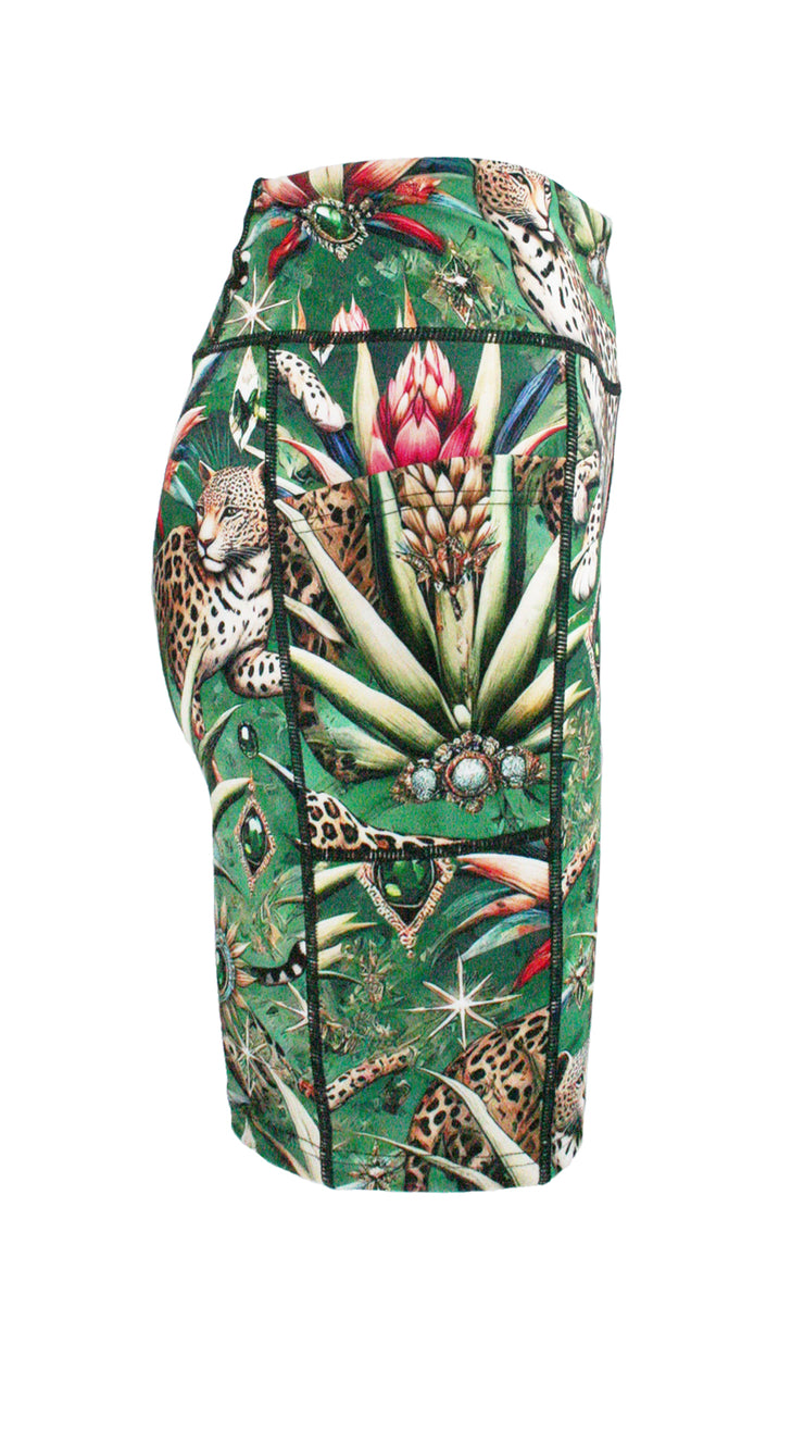Wild Emerald High Waist Shorts