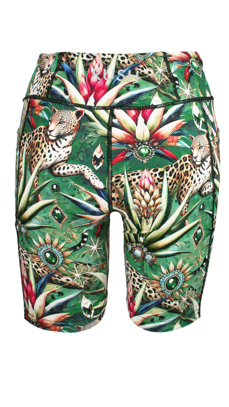 Wild Emerald High Waist Shorts