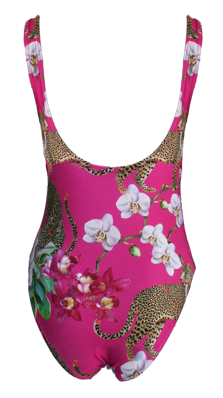 Leopard's Kiss Pink One Piece