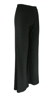 Black Heritage Ribbed Pants