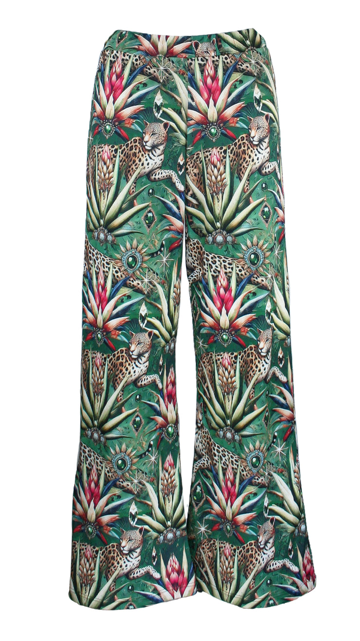 Wild Emerald Heritage Ribbed Pants
