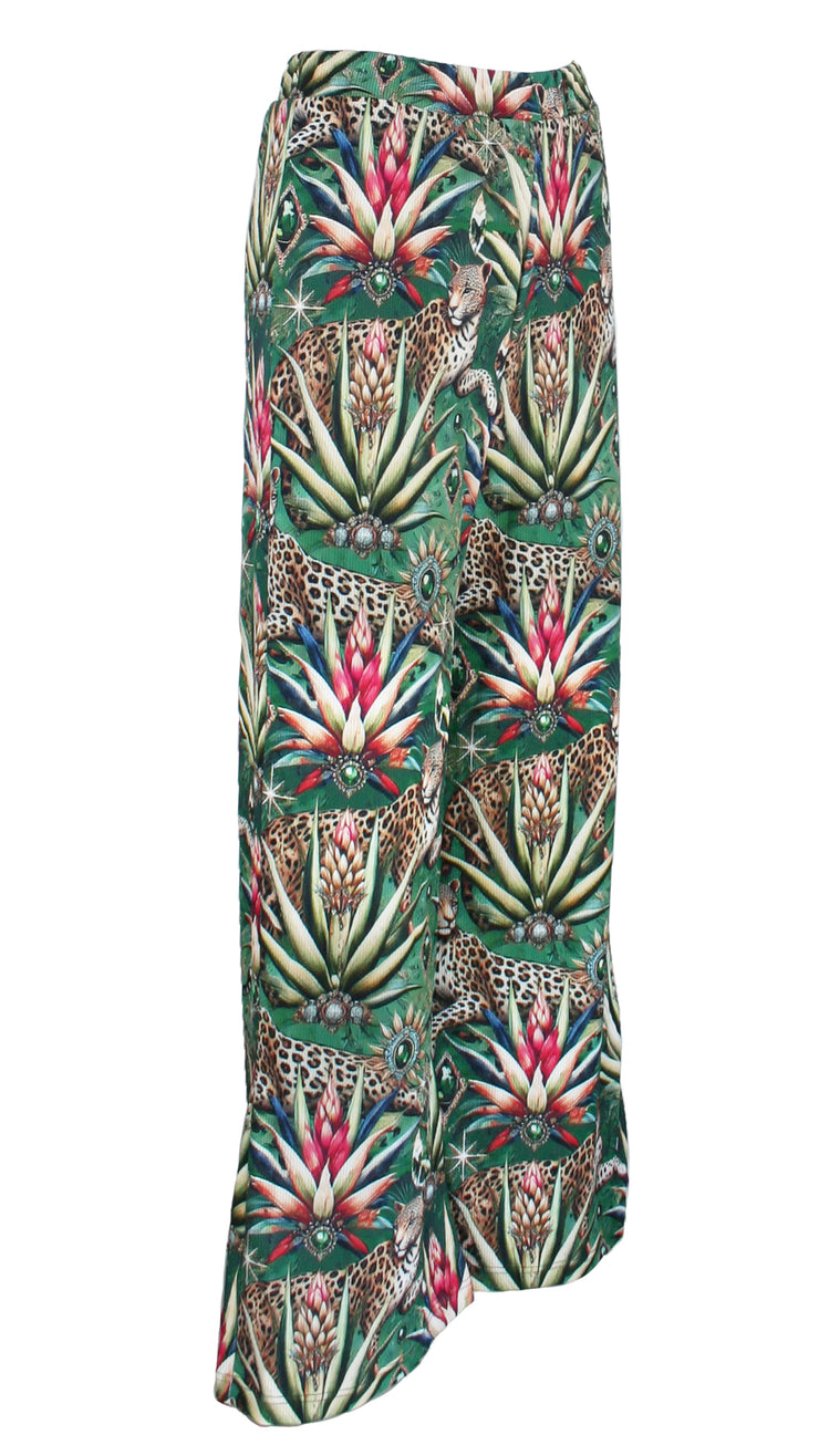 Wild Emerald Heritage Ribbed Pants