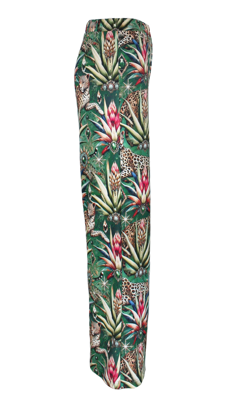 Wild Emerald Heritage Ribbed Pants