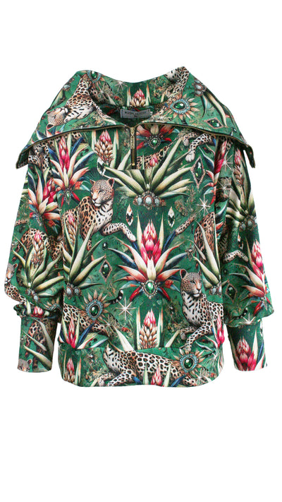 Wild Emerald Heritage Ribbed Pullover