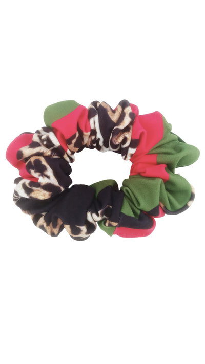Waving Leopard Scrunchie