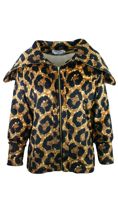 Midnight Leopard Supreme Velvet Jacket