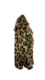 Midnight Leopard Supreme Velvet Jacket