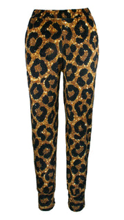 Midnight Leopard Supreme Velvet Pants
