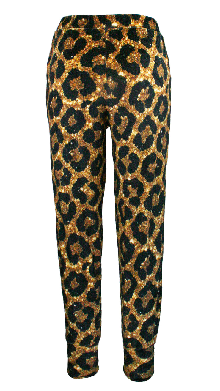 Midnight Leopard Supreme Velvet Pants