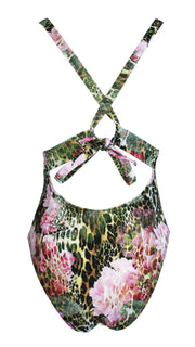 Rose Animal V Neck One Piece