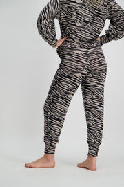 Ivory Zebra Heritage Ribbed Pant